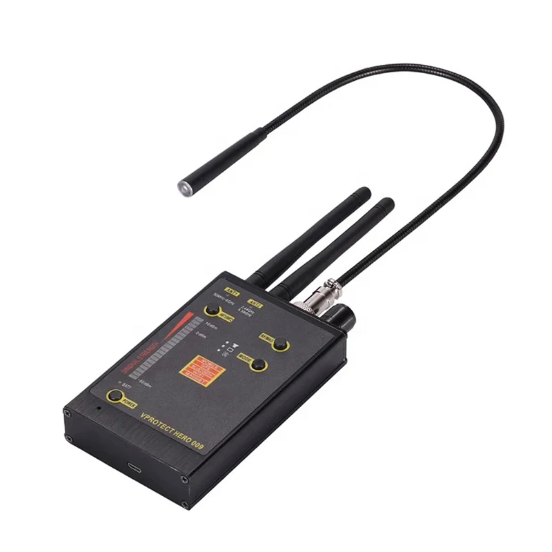 Новый беспроводной детектор сигнала Hero 009 VHF/UHF анти-шпионский GSM Wifi сканер