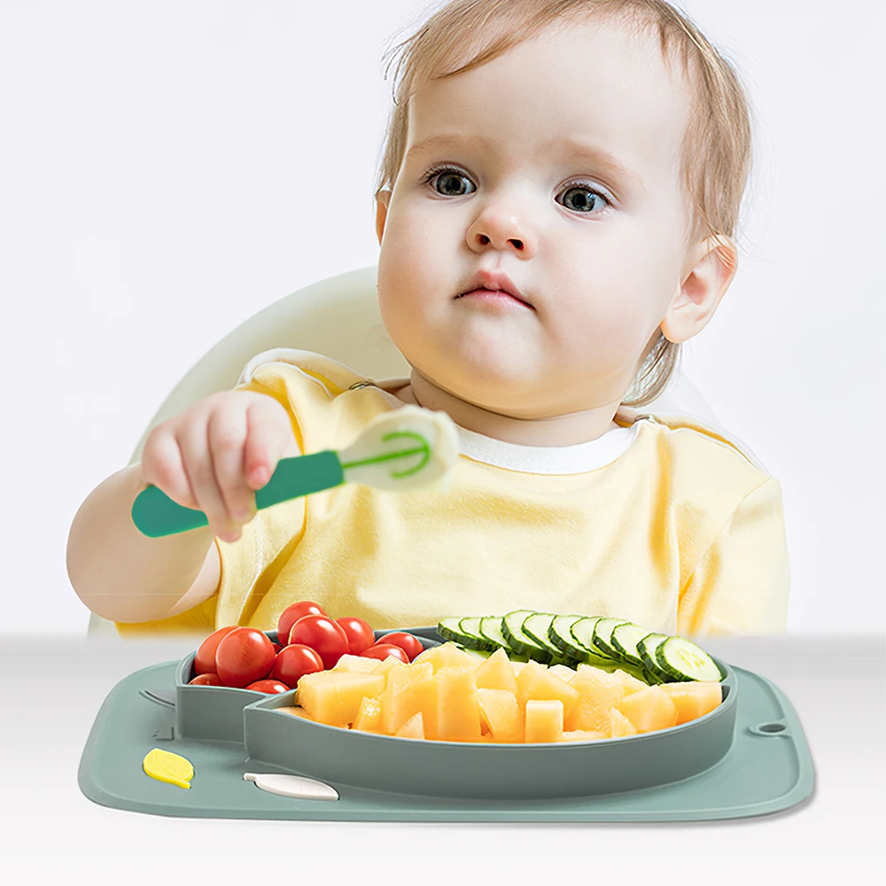 

Child Eating Bowl Feeding Plate Tableware Infant Feeding Suction Plates Baby Food Place Mat Kids Silicone Suction Infant Dishes