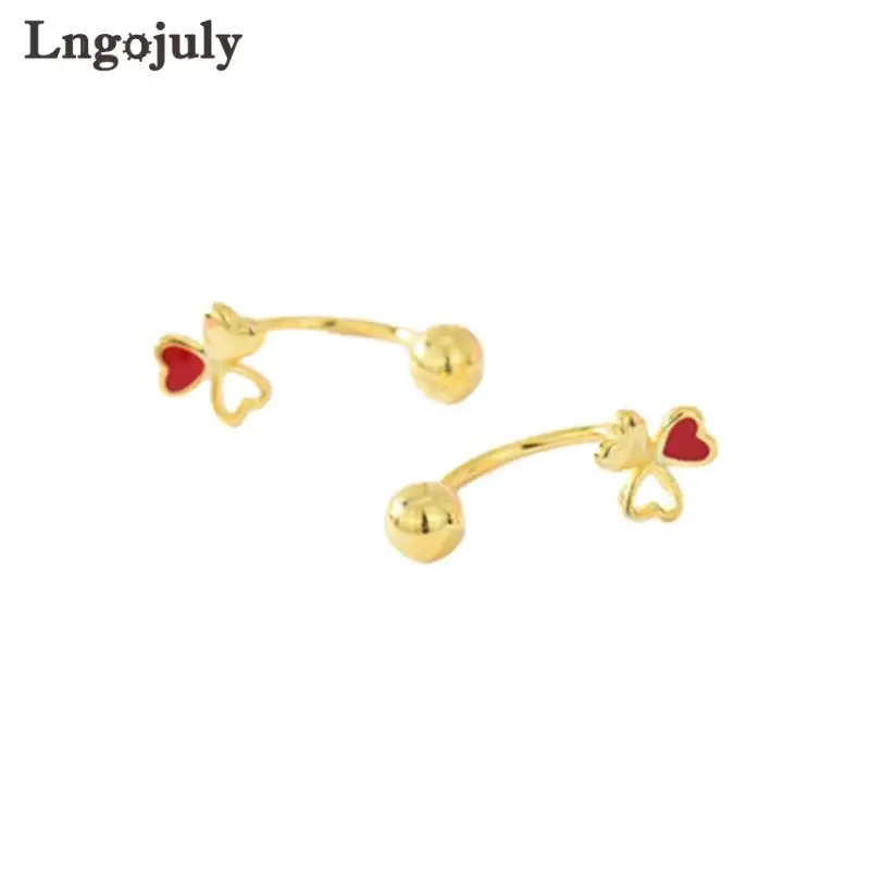 

Fine Jewelry 925 Sterling Silver Stud Earring For Women Girlfriend Children Screw Earrings Anniversary Party Jewelry Gift