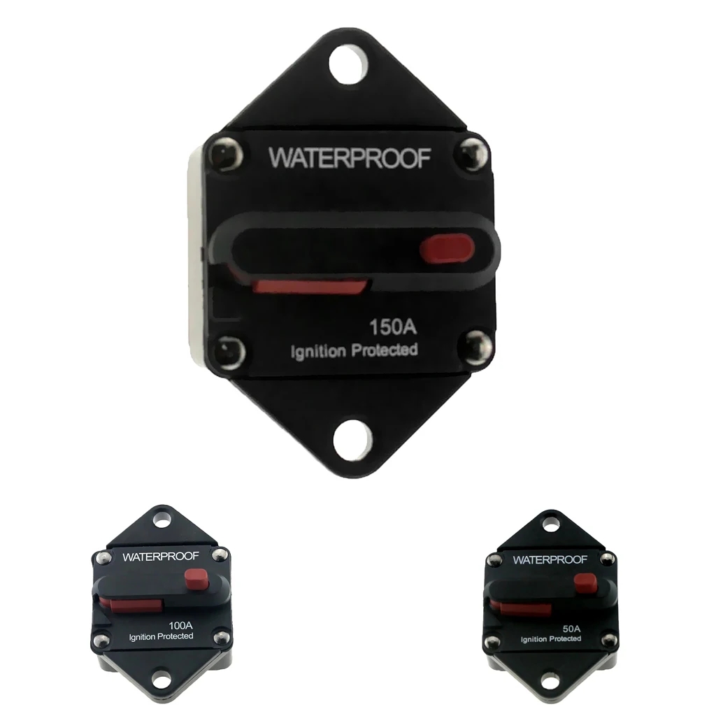 50 А автоматический прерыватель цепи с ручным сбросом автомобиля лодки аудио