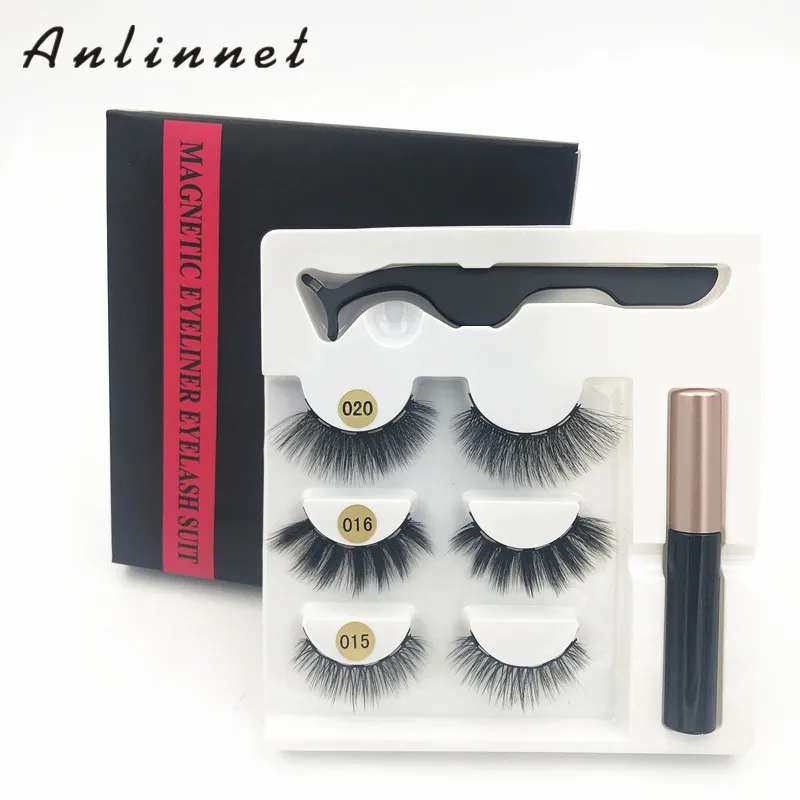 3 пары 5 магнитных накладных ресниц магнитные ресницы магнитная подводка для глаз