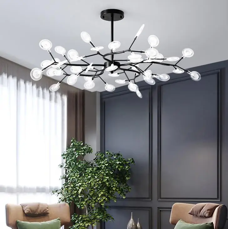 Firefly chandelier living room lamp modern simple creative personality branch atmosphere net red Nordic | Освещение