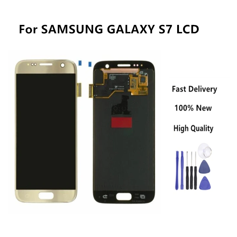 Идеальное качество для SAMSUNG GALAXY S7 G930A G930F SM Оригинальный ЖК дисплей сенсорный
