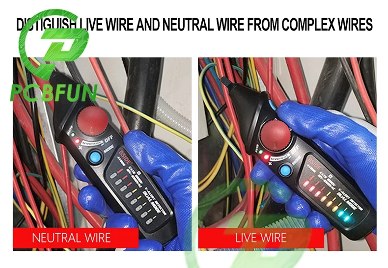 Бесконтактный индикатор напряжения BSIDE AVD06 профессиональный умный тестовый