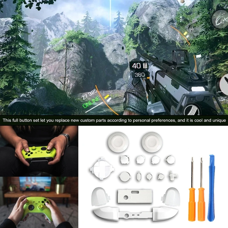 A0NB X box серии контроллера Xbox One S Полный Кнопка игровой контроллер RT LT RB ABXY Кнопки