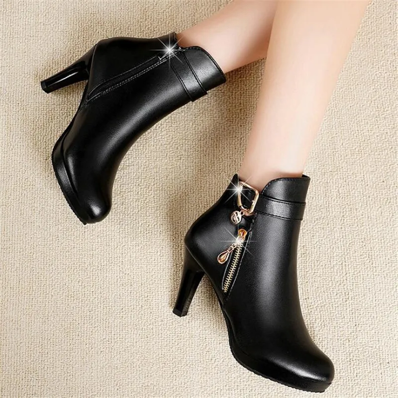 2019 г. Модная женская обувь пикантные женские ботильоны на тонком высоком