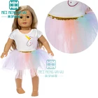 Одежда для куклы, подходит для платья принцессы 45 см американские кукольные аксессуары, повседневный костюм