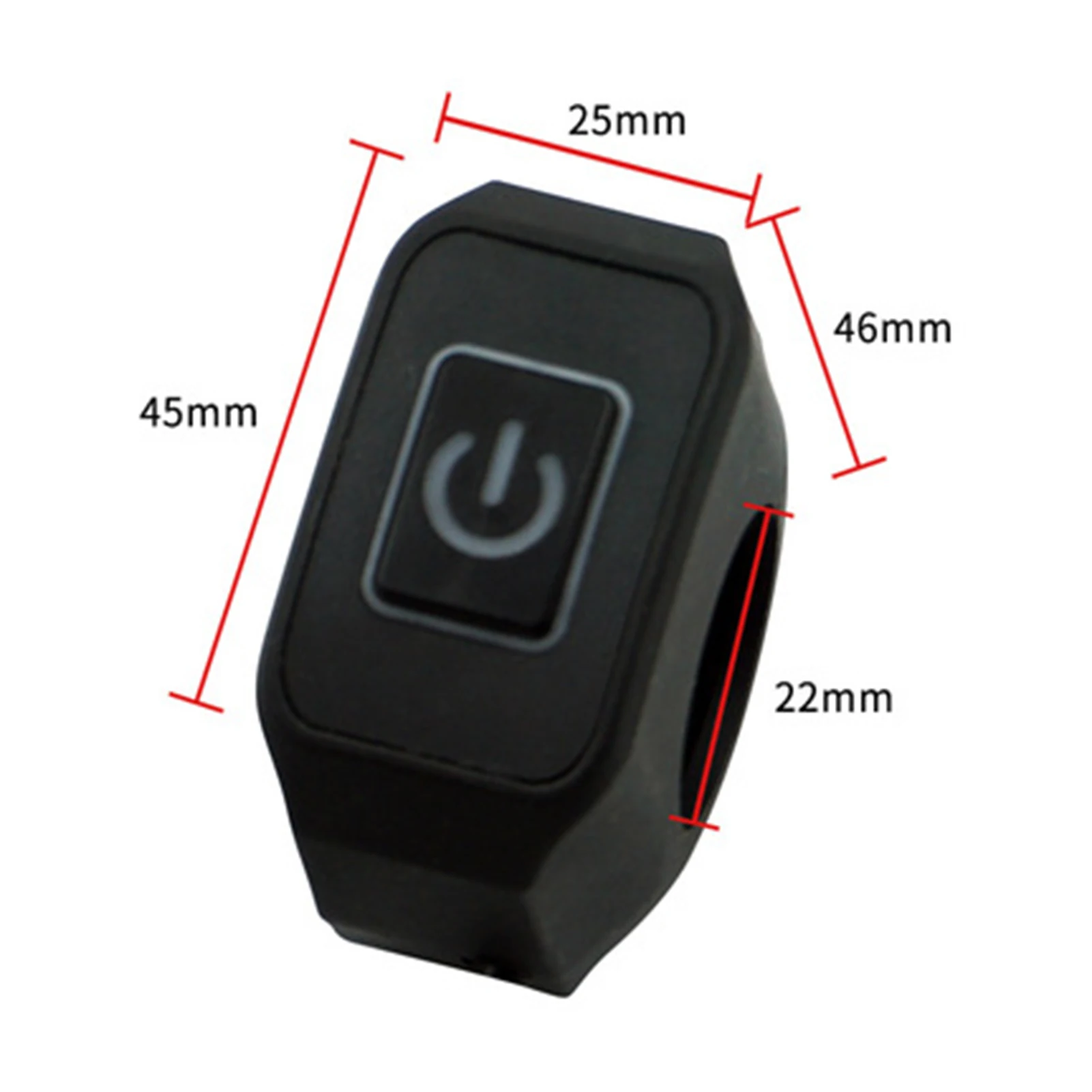 

Motorcycle Handlebar Switch ON/OFF Button Connector Push Button Switch Motorcycle Headlight Switch Button Black Three Core Wire