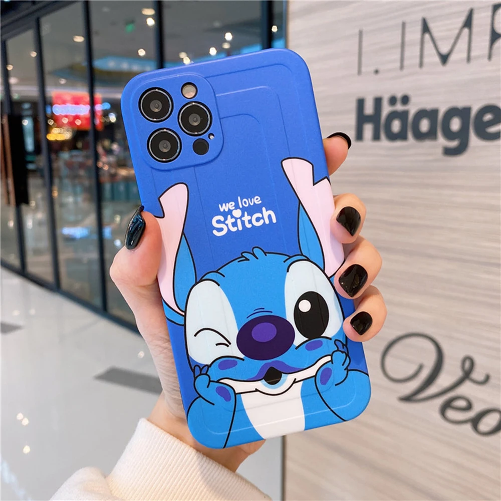 disney iphone 12 pro max case silicone cute lilo stitch cases for iphone 11 pro max 7 8 plus x xs xr anime protector fidget toys free global shipping