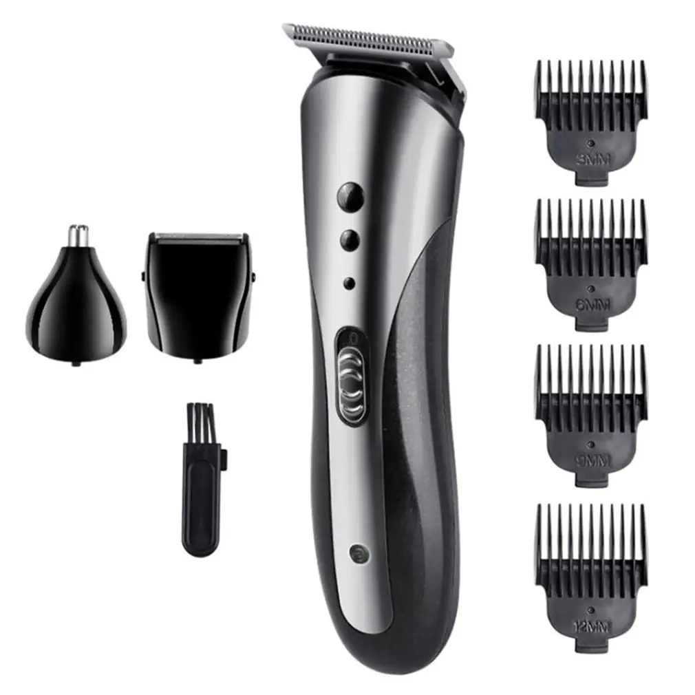 

KEMEI KM-1407 Multifunctional Hair Trimmer Rechargeable Electric Nose Hair Clipper Professional Electric Razor Beard Shaver