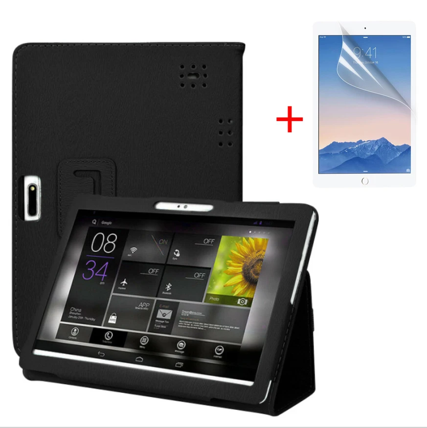 10 1-дюймовый чехол для планшета + Защитная пленка экрана | Компьютеры и офис