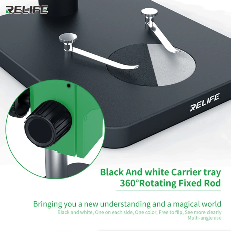 Продажа Тринокулярный микроскоп RELIFE для ремонта фотографий, стерео 7X-45X, масштабирование, сочетается с камерой HDMI, инструменты для часов