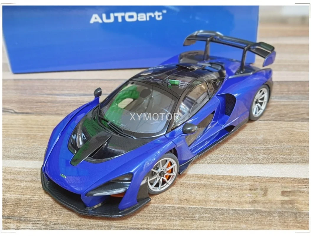 

AUTOart 1/18 For McLAREN SENNA Diecast Metal Model Car Kids Toys Gifts Collection Blue/Black/White/Orange For Display Ornaments