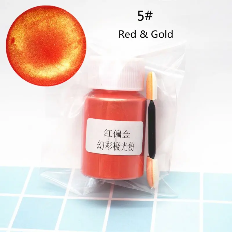 

Aurora Pearl Pigment Powder Mica Pearlescent Colorants Resin Dye Jewelry Making