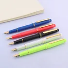 Ученическая ручка, классический дизайн вращения, канцелярские товары для школы письмо, 358 золото, пластиковая перьевая ручка