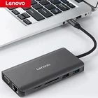 Многофункциональный концентратор USB 3,5, USB Type-C, 11 портов, Gigabit Ethernet, VGA, SD, TF, HD, MI, адаптер интерфейса audi для ноутбуков
