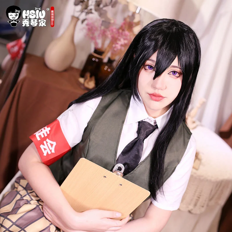 

Spot Goods [Hsiu] Blue Original Pomelo Blue Original Bud Clothes Cos Costume School Uniform Women's Cosplay Costume Citrus