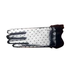 Женские тюлевые перчатки, сексуальные прозрачные вечерние перчатки в горошек, женские летние перчатки с закрытыми пальцами, ультратонкие кружевные сетчатые марлевые перчатки