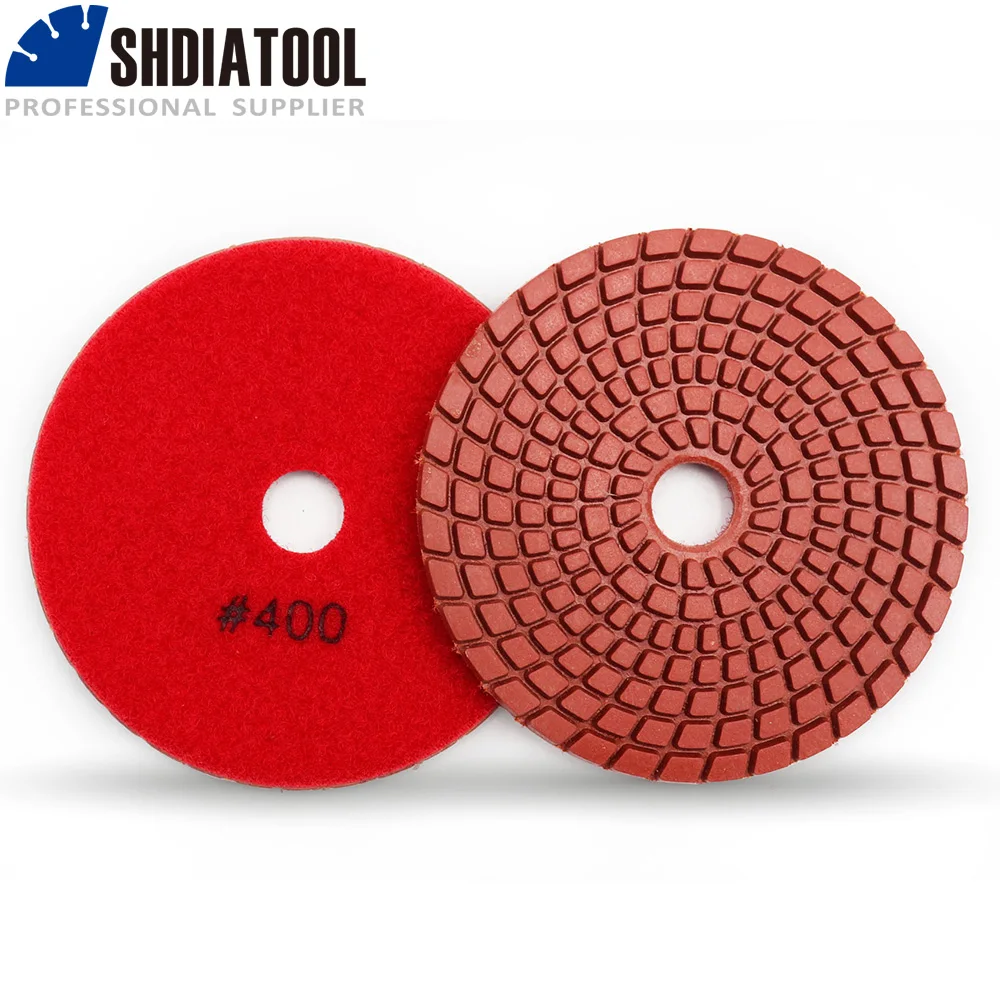 SHDIATOOL 10 шт Диаметр 4 &quot/100 мм зернистость 400 алмазные гибкие Мокрый