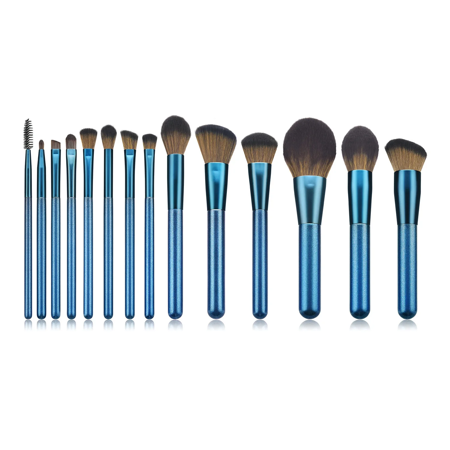 14 шт. Высококачественная синяя деревянная ручка с драгоценными камнями набор