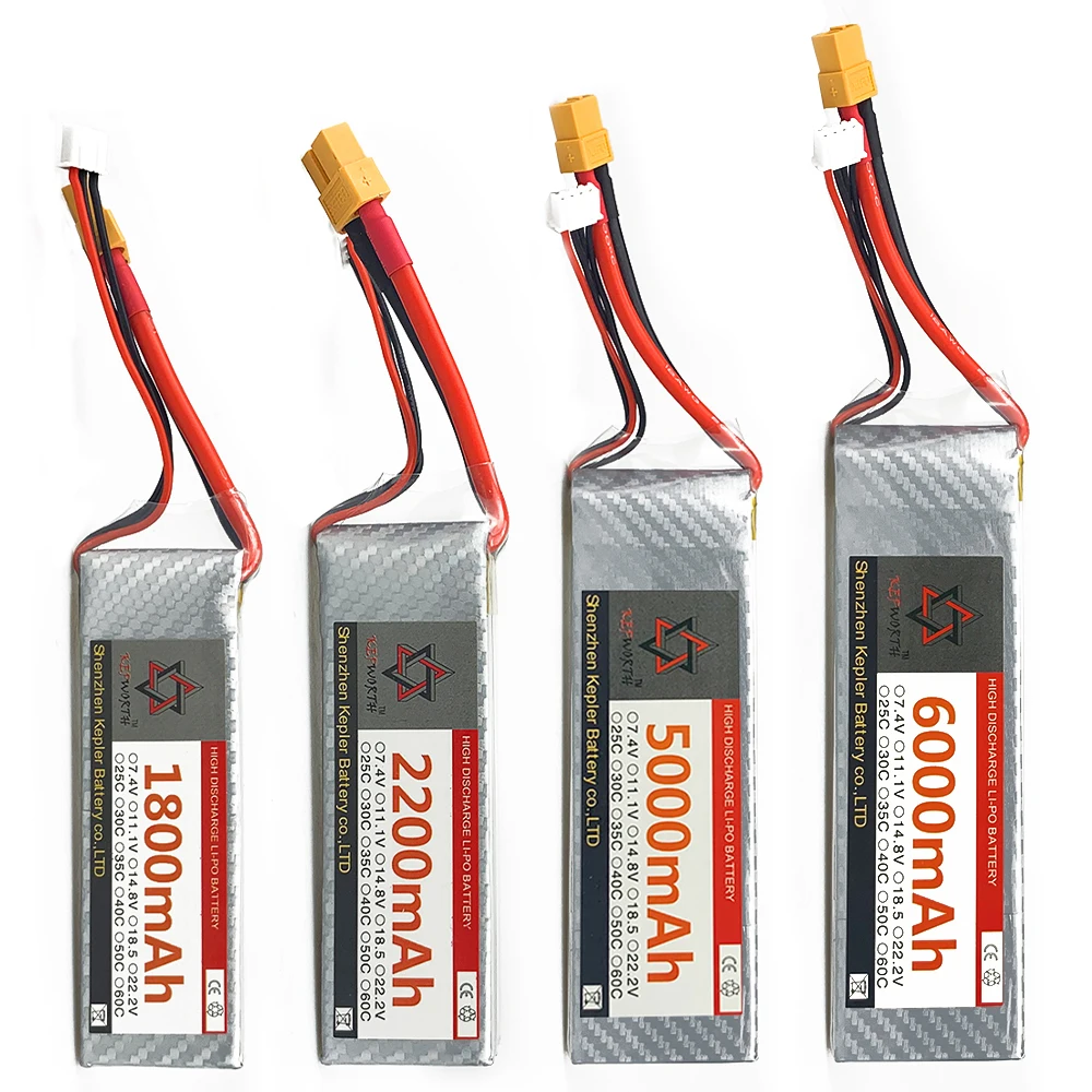 RC Lipo батарея 3s 11 1 V 60C 1800 2200 5000 6000mAh литий-ионный полимерный аккумулятор для