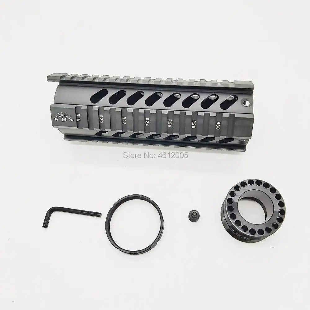 M4 M16 свободном Quad Rail ar 15 Тактический ствольная накладка Пикатинни Quad рейку для m4 m16 4, 7, 10, 12, 15 дюймов