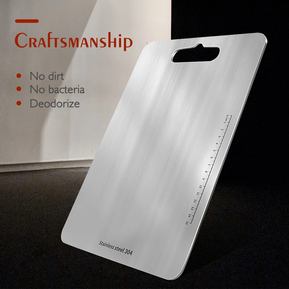 Антибактериальная Антикоррозийная разделочная доска из нержавеющей стали XYj 304