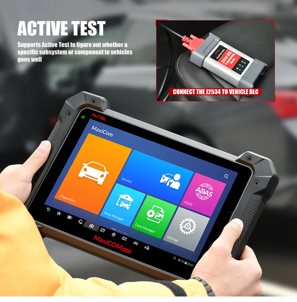 Autel MaxiCom MK908P диагностика авто сканер для диагностики авто диагностический сканер обд сканер для авто ECU кодирование J2534 Программист OBD2 Авто диагностический сканер инструмент PK Maxisys Elite MS908 Pro
