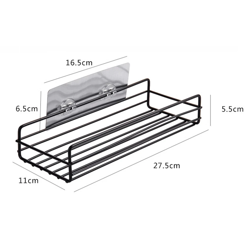 

Toothbrush Bathroom Shower Shelf Storage Suction Basket Caddy Rack Wall mount Holder Organizer for Bath Accessories