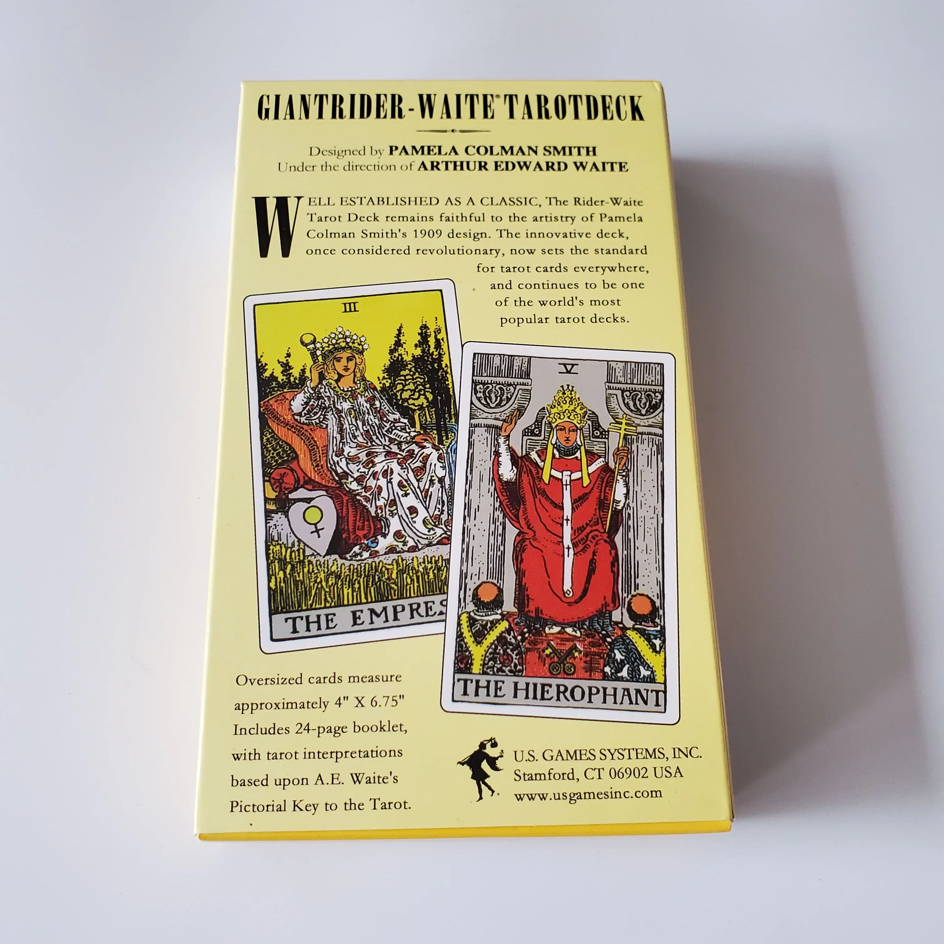 Полностью английские Гигантские карты RiderTarot колода таинственных карт Таро Уайта