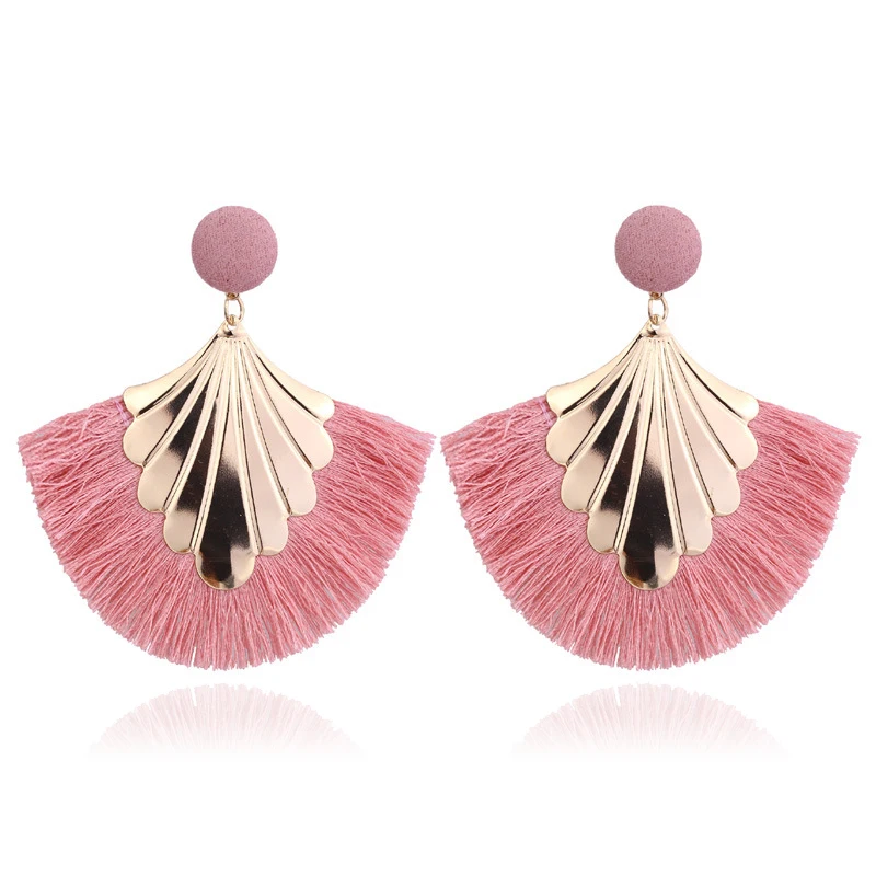 

2020 Long Tassel Earrings for Women Big Fashion Statement Dangle Earring Bohemian Fringe Vintage Earring