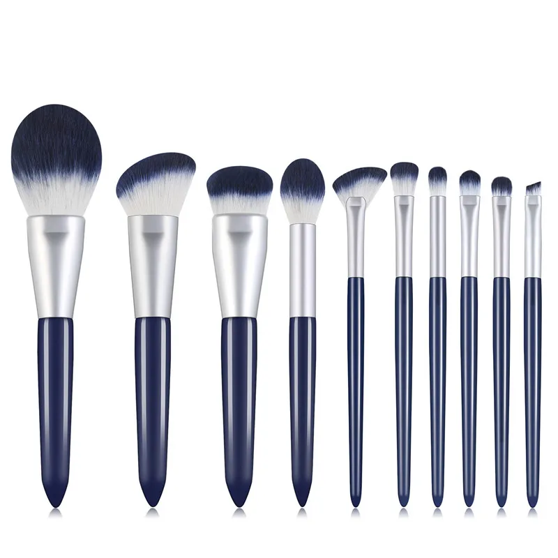 10Pcs Makeup Brushes Set Profession Foundation Powder Eyeshadow Contour Blush Brush Cosmetic Beauty Make Up Kits