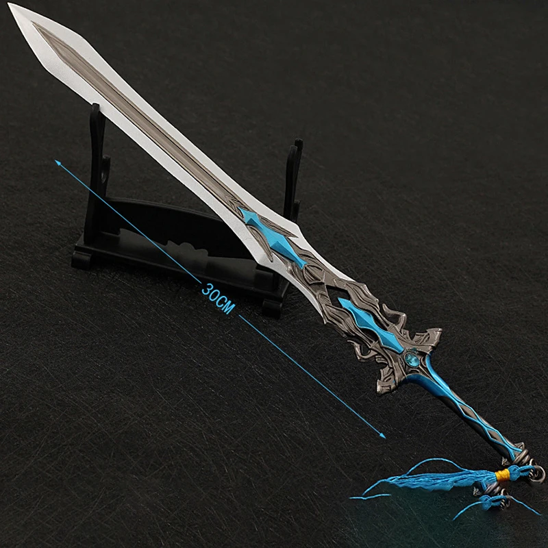 alloy sword toy 30cm seven kills sword weapon model full metal crafts ornaments cosplay animation game peripherals toys free global shipping
