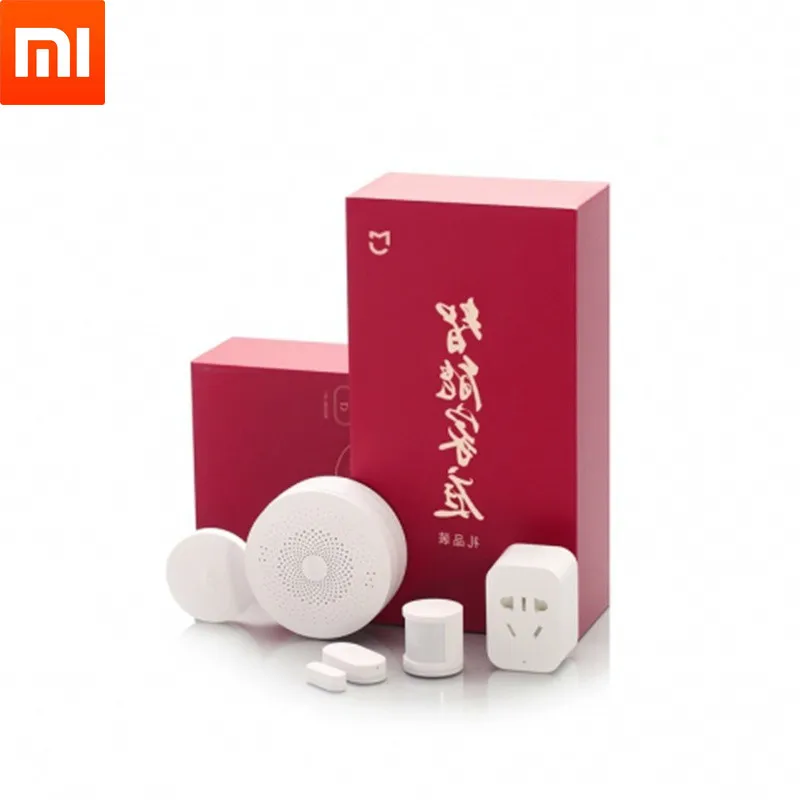 

Набор для умного дома Xiaomi 5 в 1, датчик обнаружения присутствия, беспроводной переключатель, дверь, окно, розетки Zigbee, Подарочная коробка, ори...