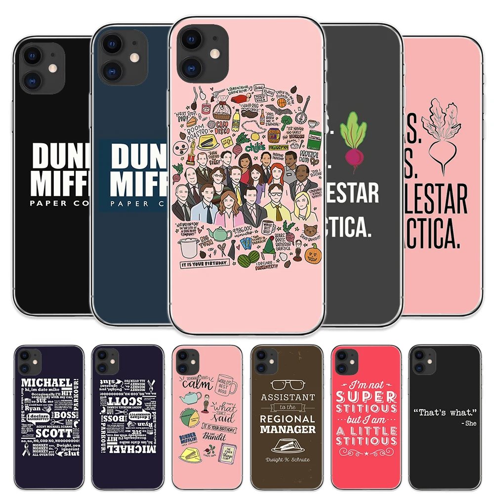 Чехол для телефона с классическим ТВ показом офисных персонажей IPhone 11 Pro Max 8 Plus 7 6S