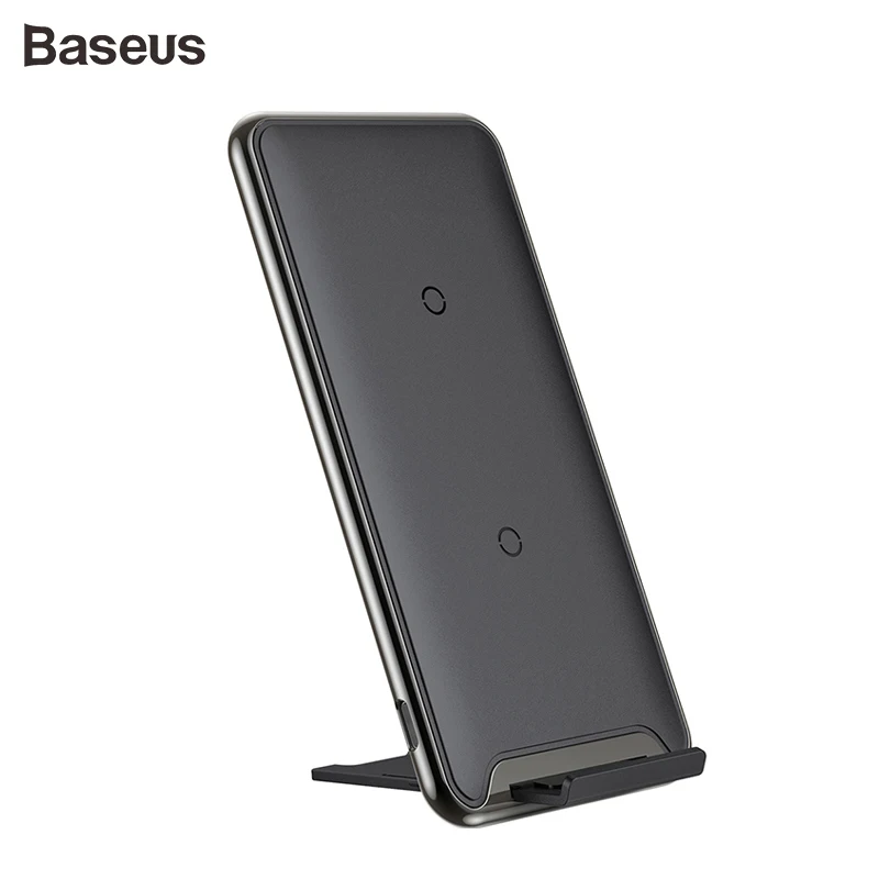 Baseus Qi 10 Вт 3 катушки Беспроводное зарядное устройство Быстрая зарядка зарядное устройство для iPhone X samsung Galaxy S9 мобильный телефон зарядное устройство держатель для телефона