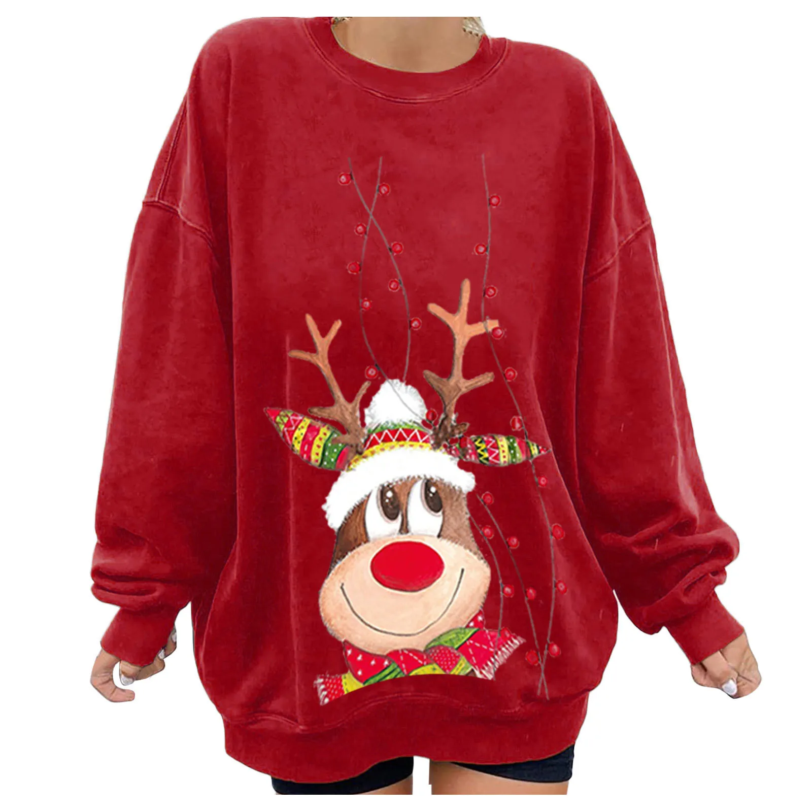 Женский свитшот с открытыми плечами в стиле оверсайз | Женская одежда