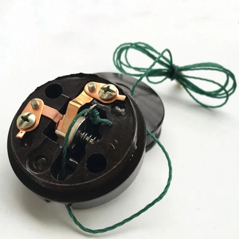 2 шт. Ретро одиночный тянуть кабель веревка светильник переключатель старый