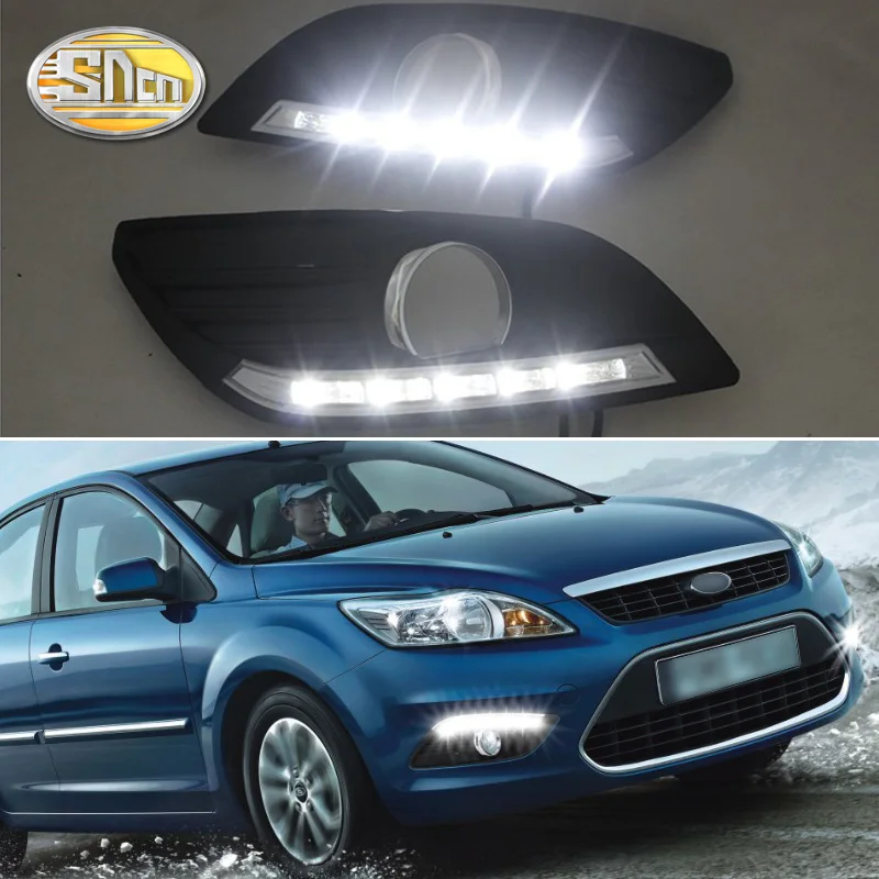 

For Ford Focus 2 MK2 2009 ~ 2014 Auto Light-off Function Waterproof 12V Car LED DRL Lamp LED Daytime Running Light