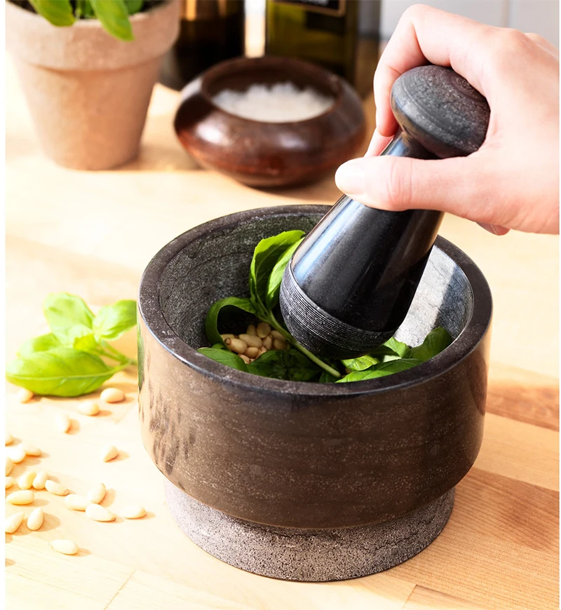 

Garlic Grinder Garlic Press Household Adeth Pestle and Mortar, Marble Grinder