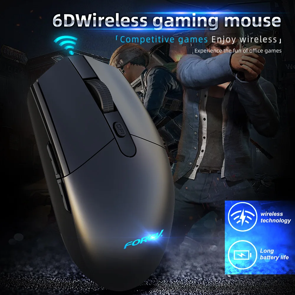 

2.4GHz Wireless 6D Ergonomic Mice Mouse 2400DPI USB Receiver Optical Bluetooth-Compatible 3.0 4.0 5.0 Computer Gaming Mute Mouse
