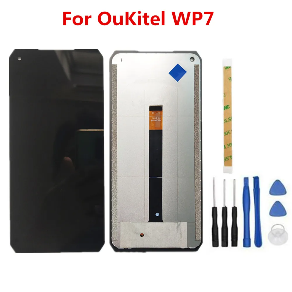 original for oukitel wp7 cell phone 6 53inch lcd display digitizer assembly touch screen repair parts replacement with tools free global shipping