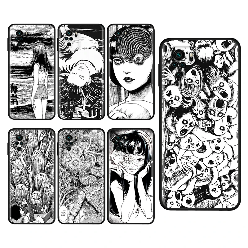 

Junji Ito Tees Horror For Xiaomi Redmi Note 5A 5 6 7 8T 8 9T 9S 9 10 10S 11 Prime Pro Max Plus Capa Black Phone Case