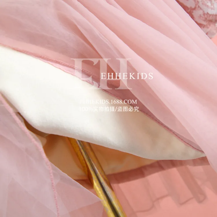 Вельветовое Сетчатое платье для девочек Новинка 2019 года зимнее стильное плотное