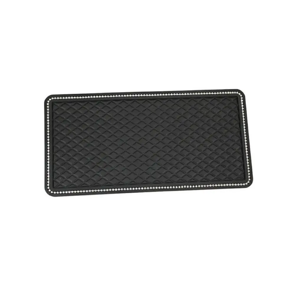 

Silicone Auto Anti-slip Mat DIY Mesh Pattern Rhinestone Car Decoration Car Anti-slip Pad Interior Dashboard Phone Accessory