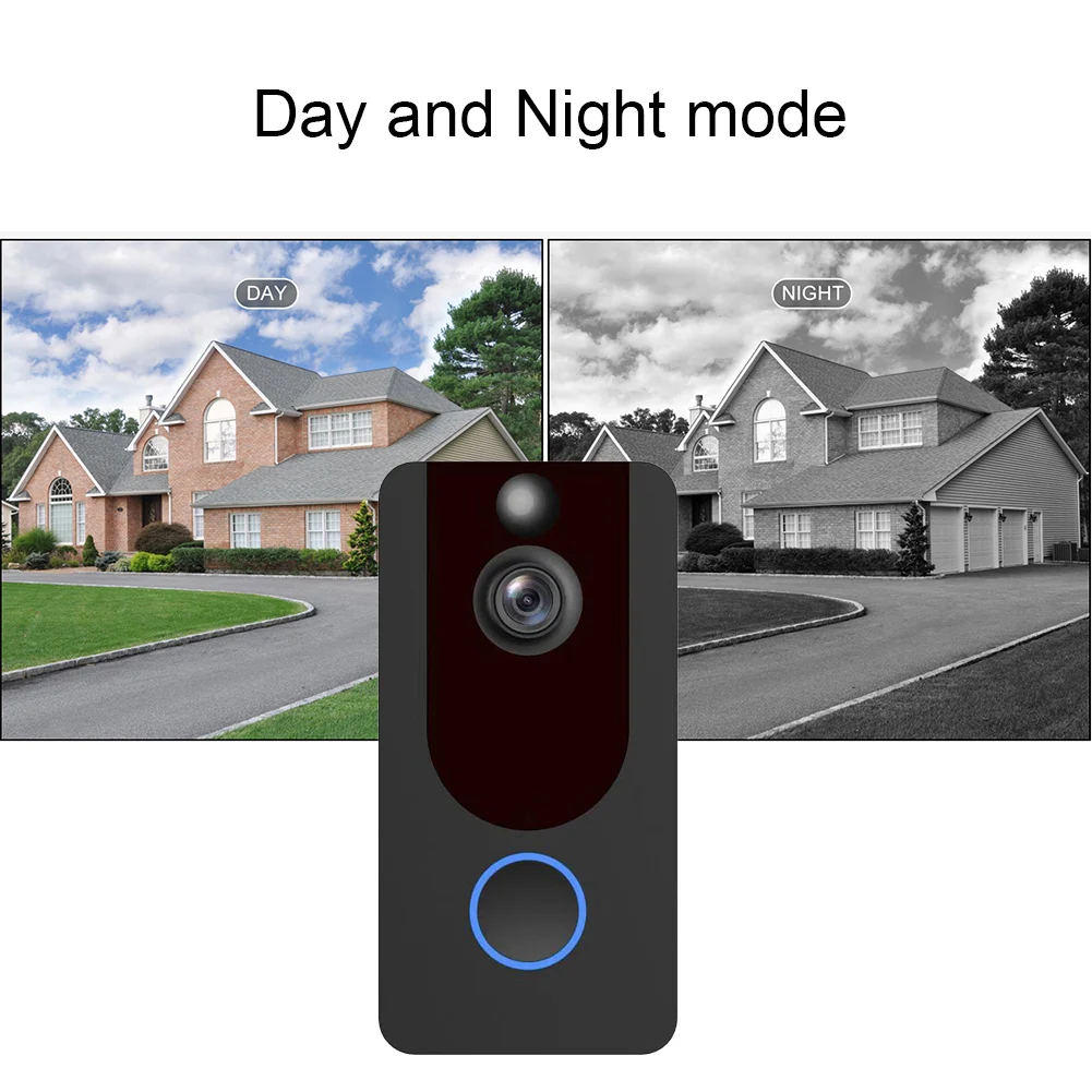 

WiFi Doorbell 1080P Camera Outdoor Wireless Video Doorbell Two-way Audio Visible Intercom System Door Phone V7 V5V6