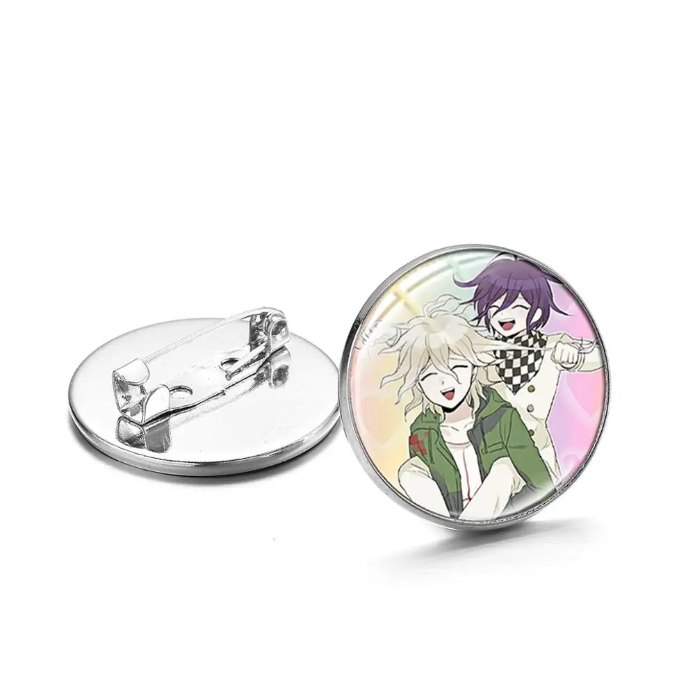 CHSXY Danganronpa V3 Game аниме-броши Oma Kokichi кавайные фигурки стеклянная арт-картина круглая