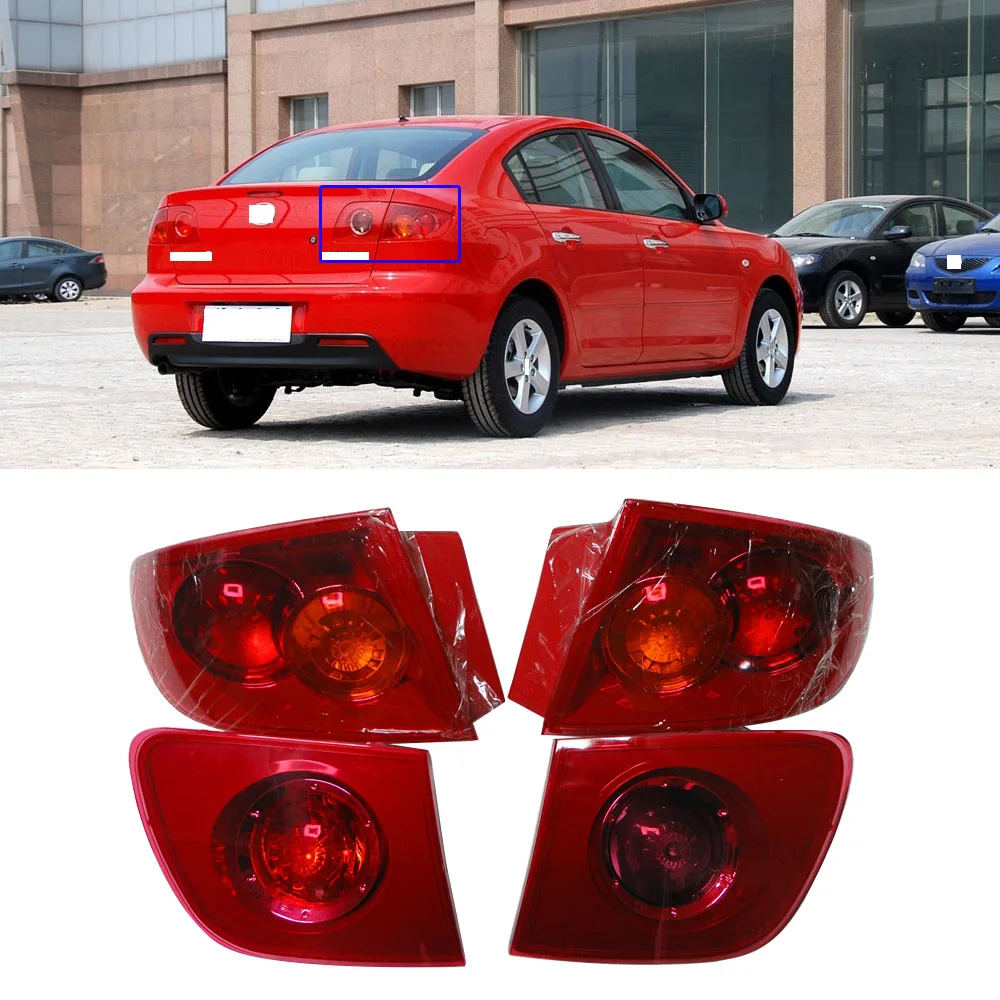 CAPQX 4 шт. автомобиля для Mazda 3 Mazda3 M3 седан 2008 2009 задний бампер светильник тормозной