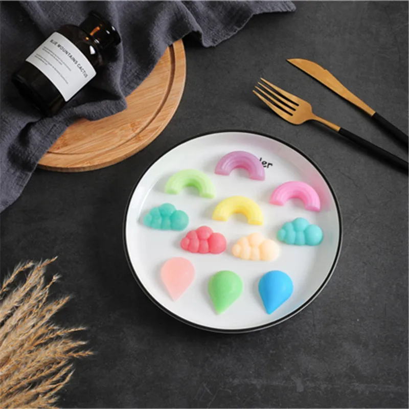 Креативные Мультяшные облака Джоджо жизнь дождливая Капля воды торт Радуга