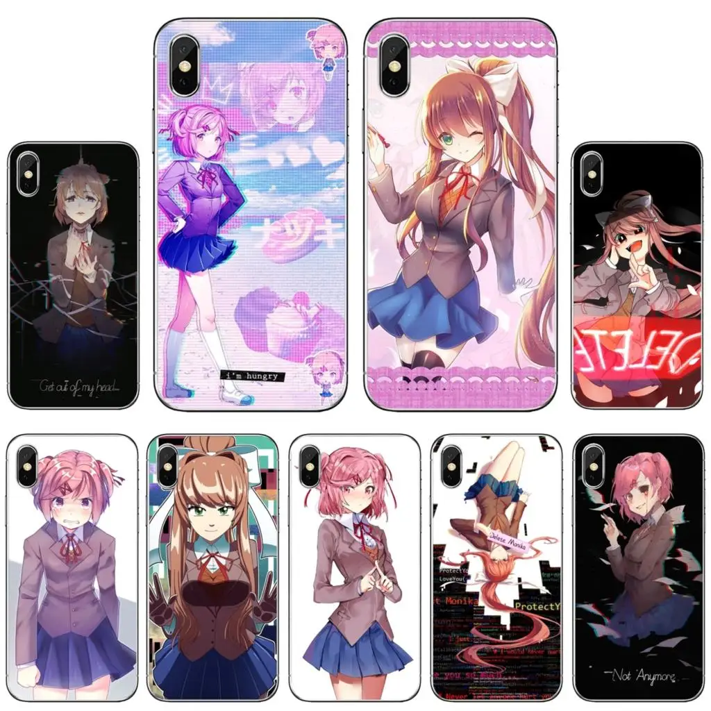 Чехлы для телефонов Samsung Galaxy A9 A8 Star Lite A3 A5 A7 A6 Plus 2018 2015 2016 2017 viedo game Doki Literature
